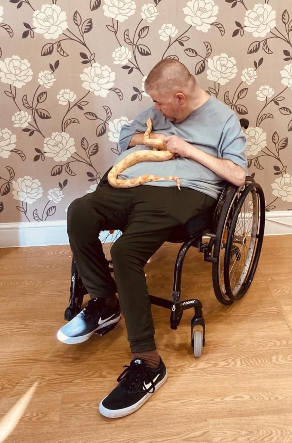 Chris and snake
