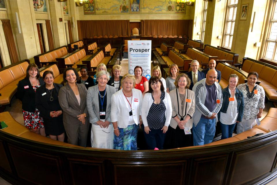 First Cohort of Managers & Cllr. Brown at the Launch of Prosper