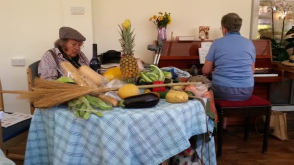 Alberto and pianist at St Dominics Harvest