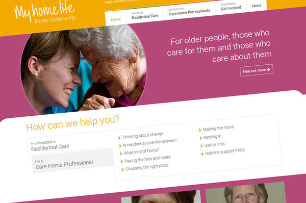 Screenshot of the new MHLEC website